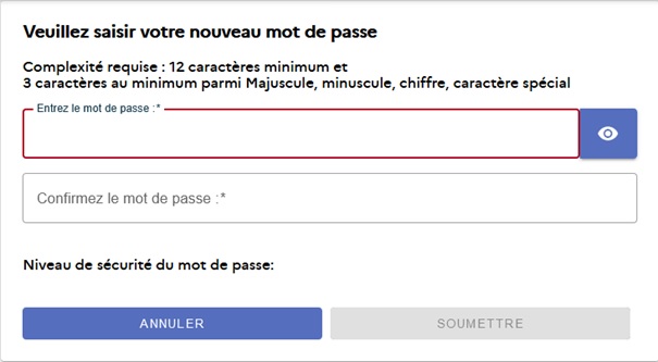 Connexion par saisie de l'identifiant et du mot de passe