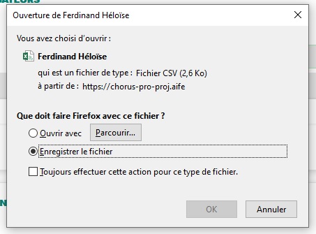 Téléchargement d'un matelas