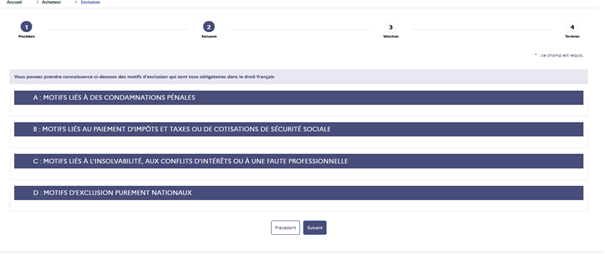 DUME Acheteur partie III standard